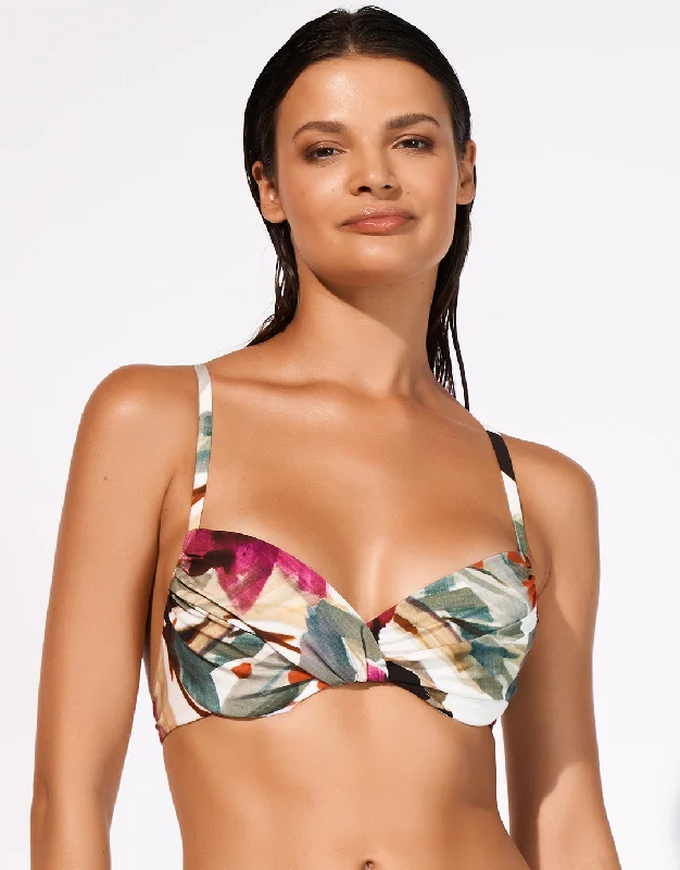 Women’s bikini top supportive flair -Mystic Underwired Bikini Top - Noble Exotic