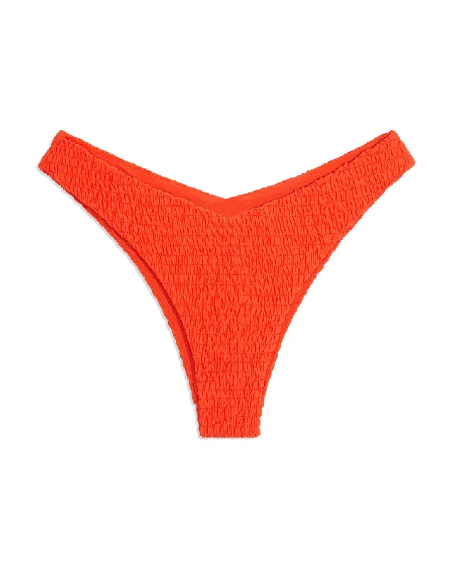 ladies bikini bottoms cozy spandex -Delilah Smocking Bikini Bottom