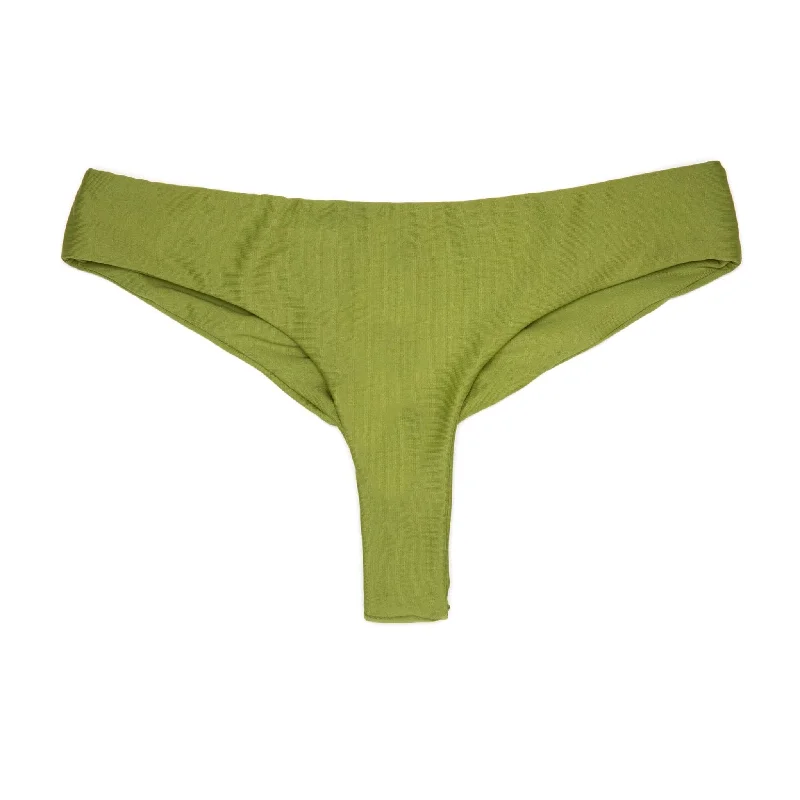 ladies bikini bottoms plush pick -Matcha Brayden Bottom