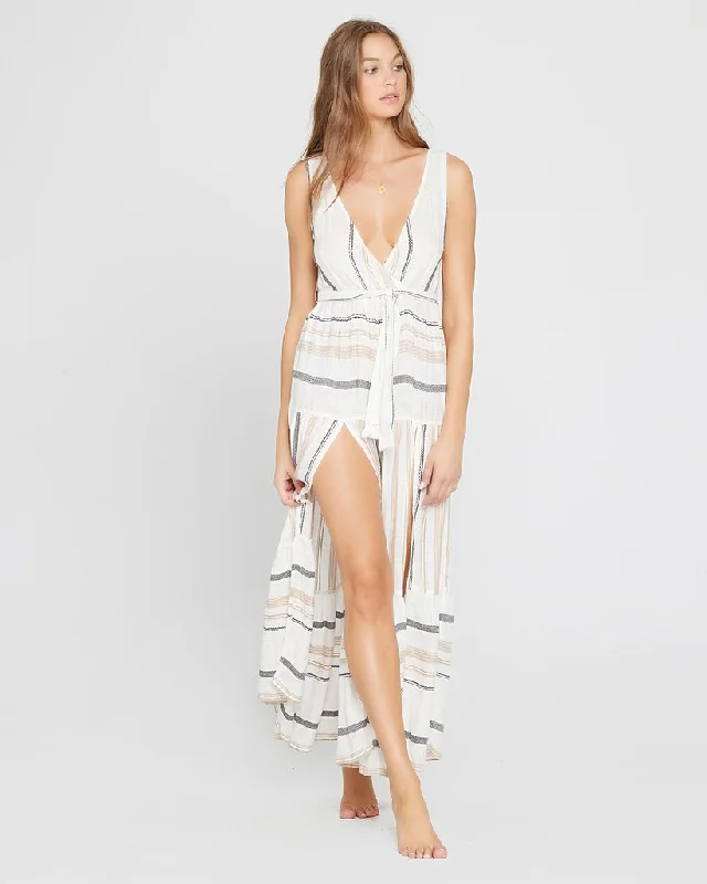 ladies cover-up tide play -L*SPACE El Camino Stripe Clara Dress