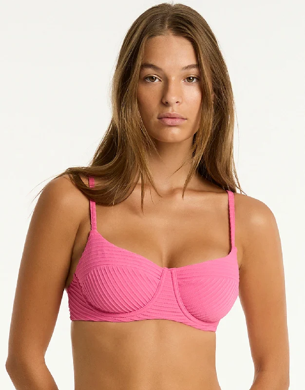 Women’s bikini top seasonal glow -Spinnaker Balconette Bikini Top - Candy