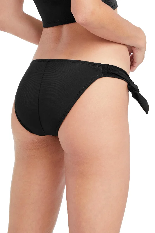 ladies bikini bottoms wolf spots -ROBIN PICCONE BLACK AVA CHEEKY BIKINI BOTTOM