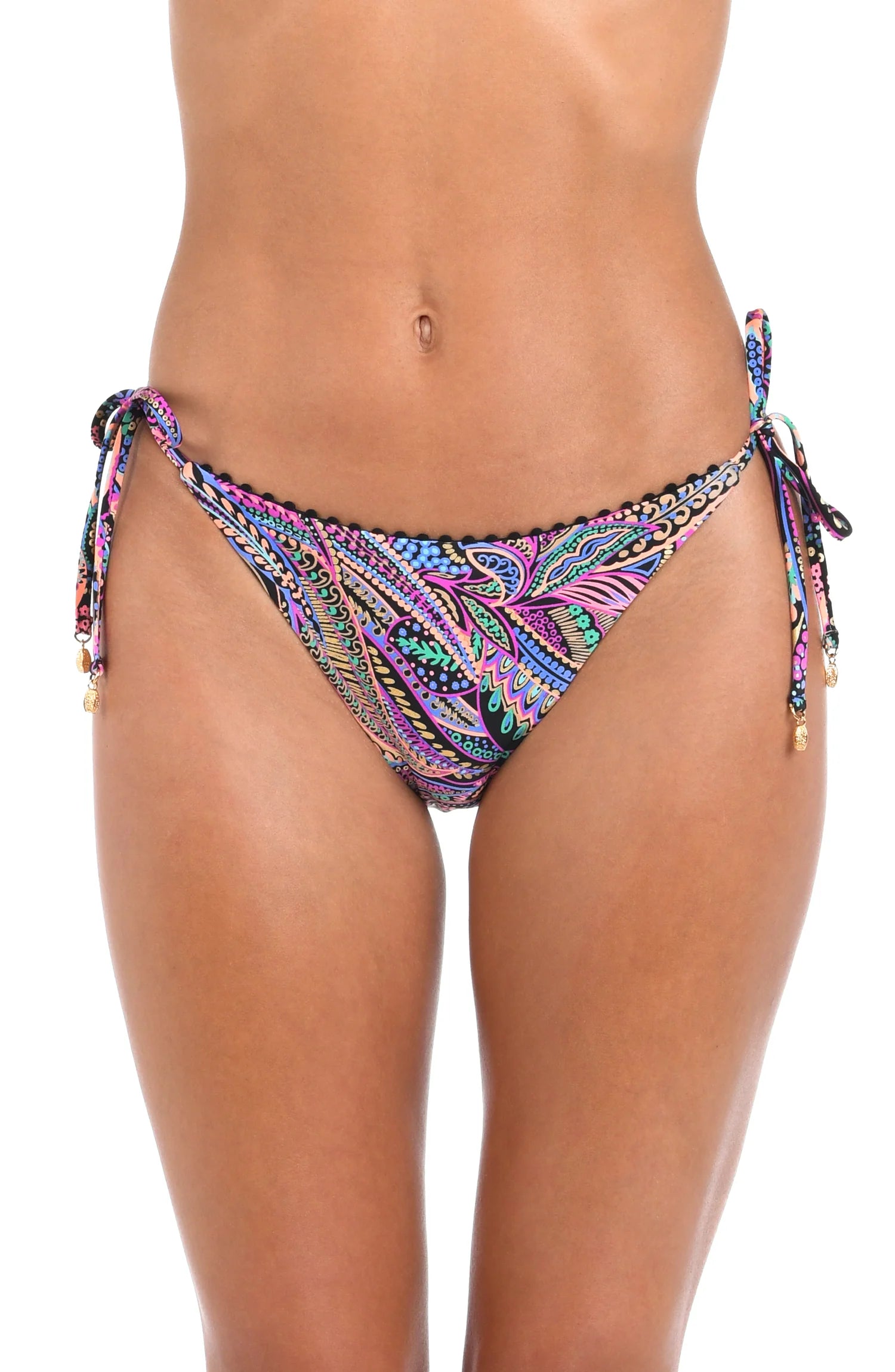 ladies bikini bottoms small prize -Sunshine 79 Disco Dream Side Tie Hipster Bottom