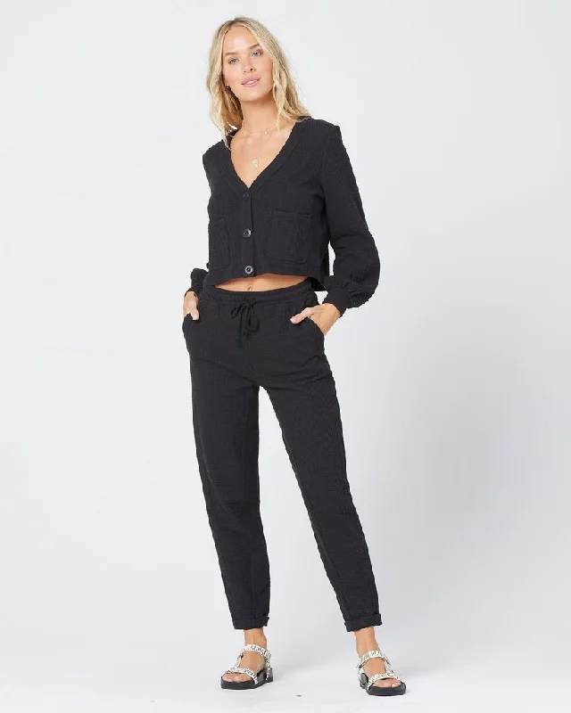 ladies cover-up dusk shine -L*SPACE Black Dune Pant