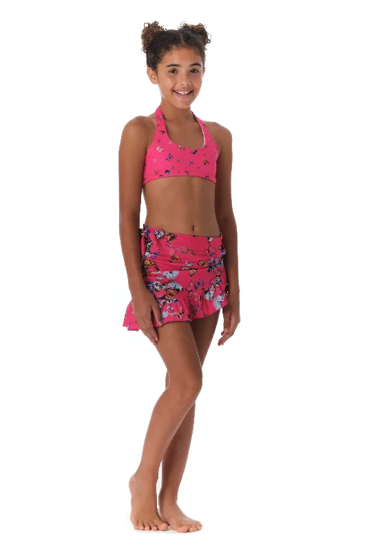 ladies cover-up knee length -Sarong- Fly Away Pink (FINAL SALE)