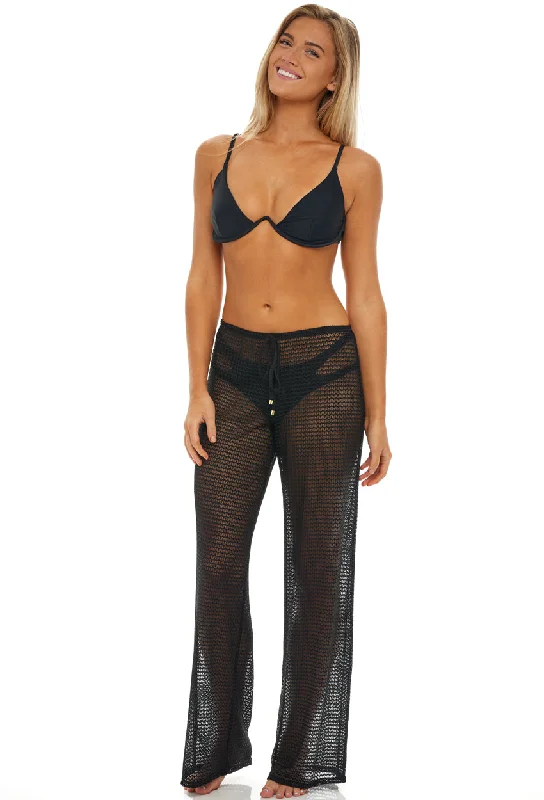 ladies cover-up romance wrap -PULL ON PANT WITH MOCK DRAWSTRING - NAC