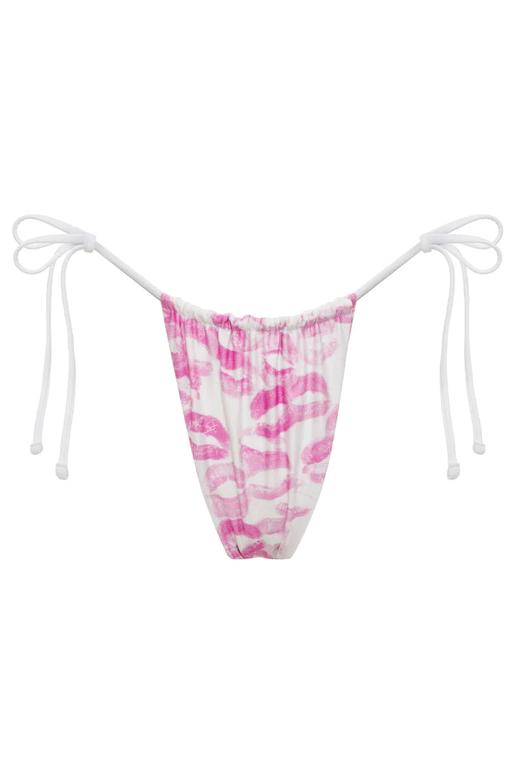 ladies bikini bottoms hot choice -Tia Shine Tie Side Bottom - Angel Kisses (Sydney Sweeney)