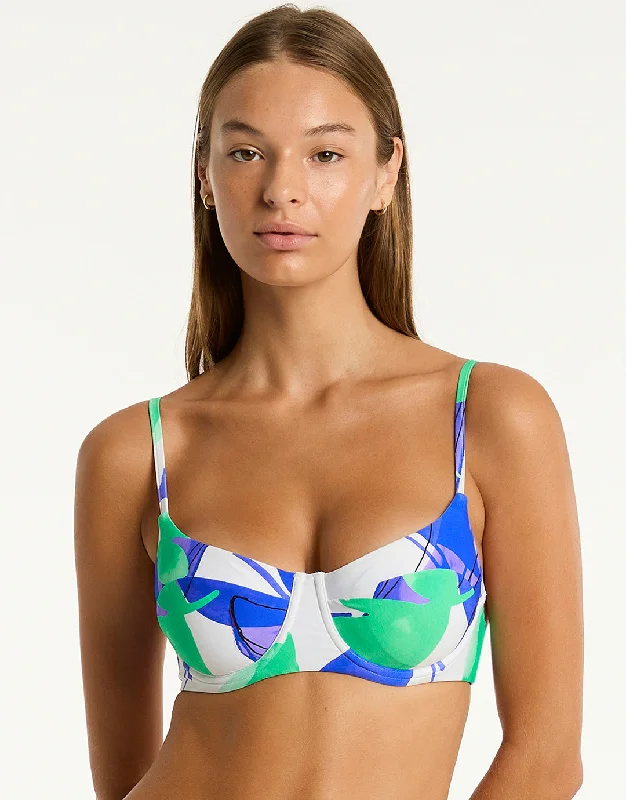 Women’s bikini top festive flair -Sublime Balconette Bra Bikini Top - Cobalt