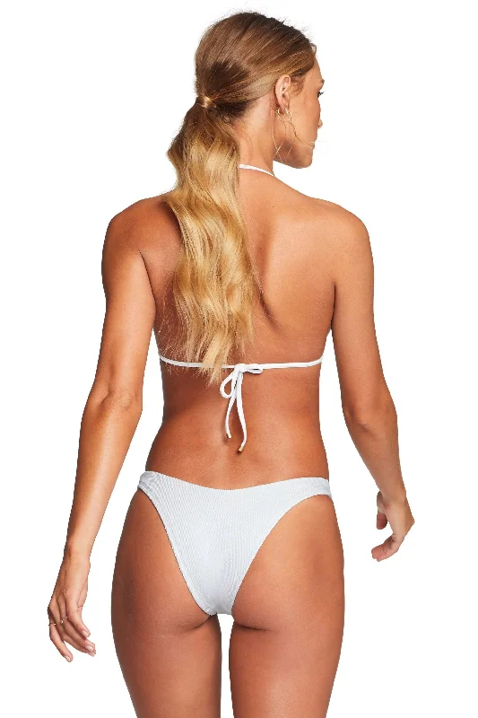 ladies bikini bottoms faint shield -Vitamin A White EcoTex California High Leg Bottom