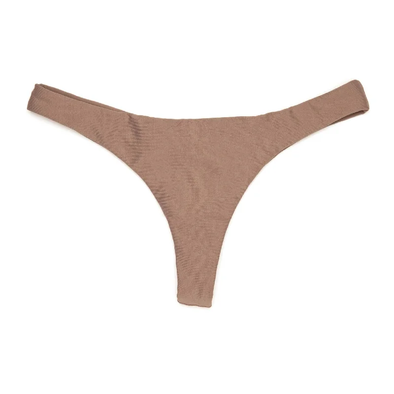 ladies bikini bottoms faint curve -Mocha Kai Bottom