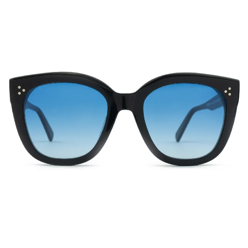 ladies sunglasses sea glow -ALINA BLACK | Oversized Cat-Eye Sunglasses