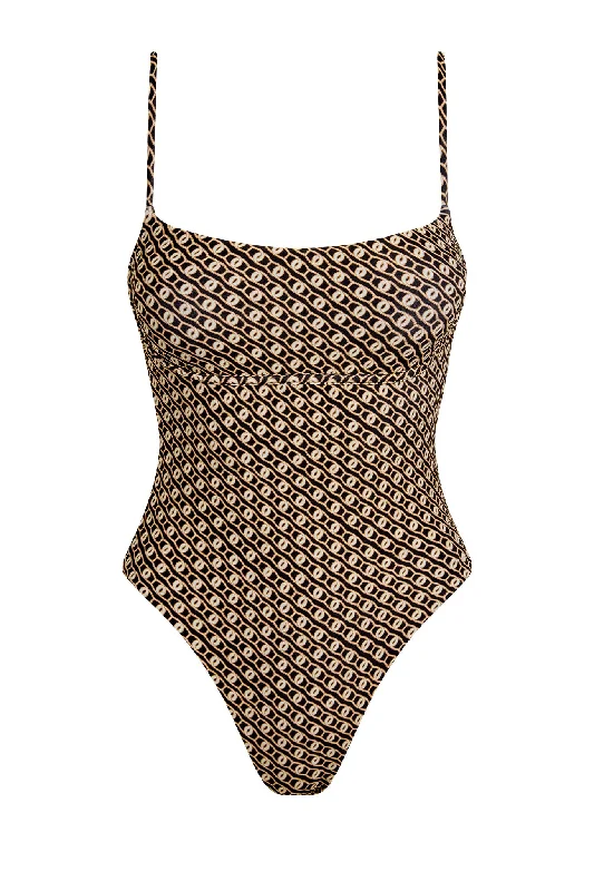 Women’s one-piece swimsuit spring chic -Sausalito One Piece - Geo Lynx