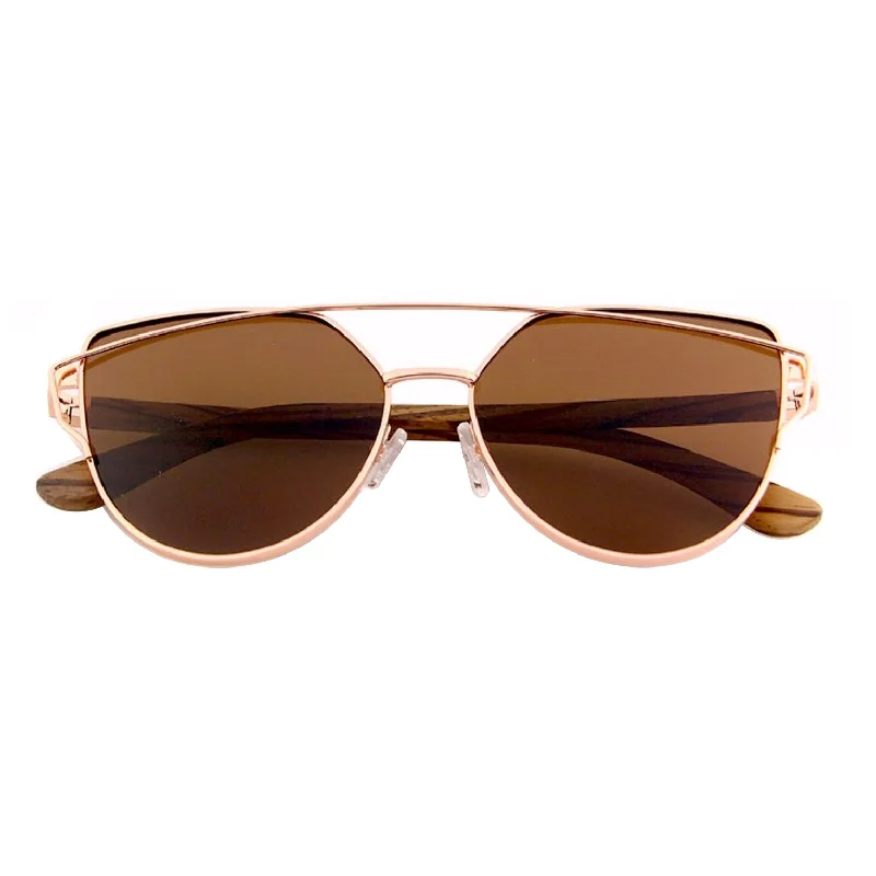 ladies sunglasses last shade -Coco // Polarized Brown Cat-Eye Sunglasses