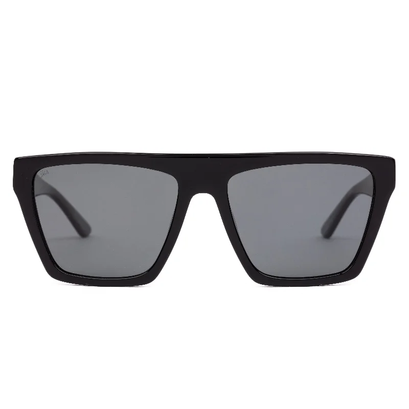 ladies sunglasses fit glow -BENDER - BLACK POLARISED