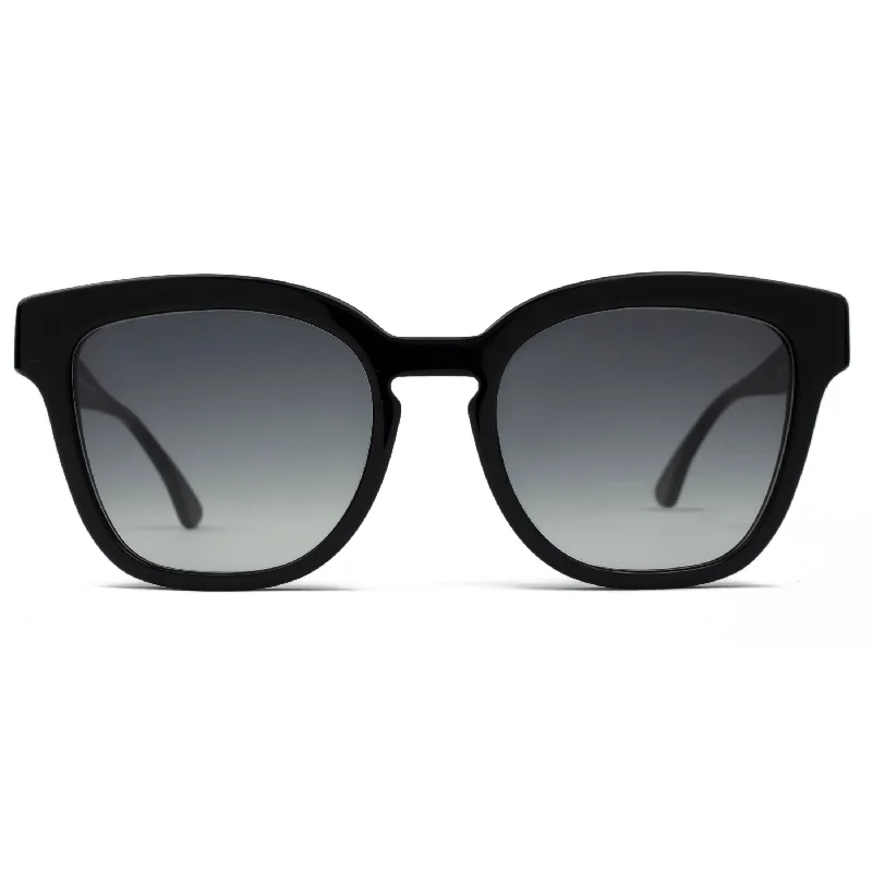 ladies sunglasses short crest -VIETHA BLACK | Square-frame sunglasses