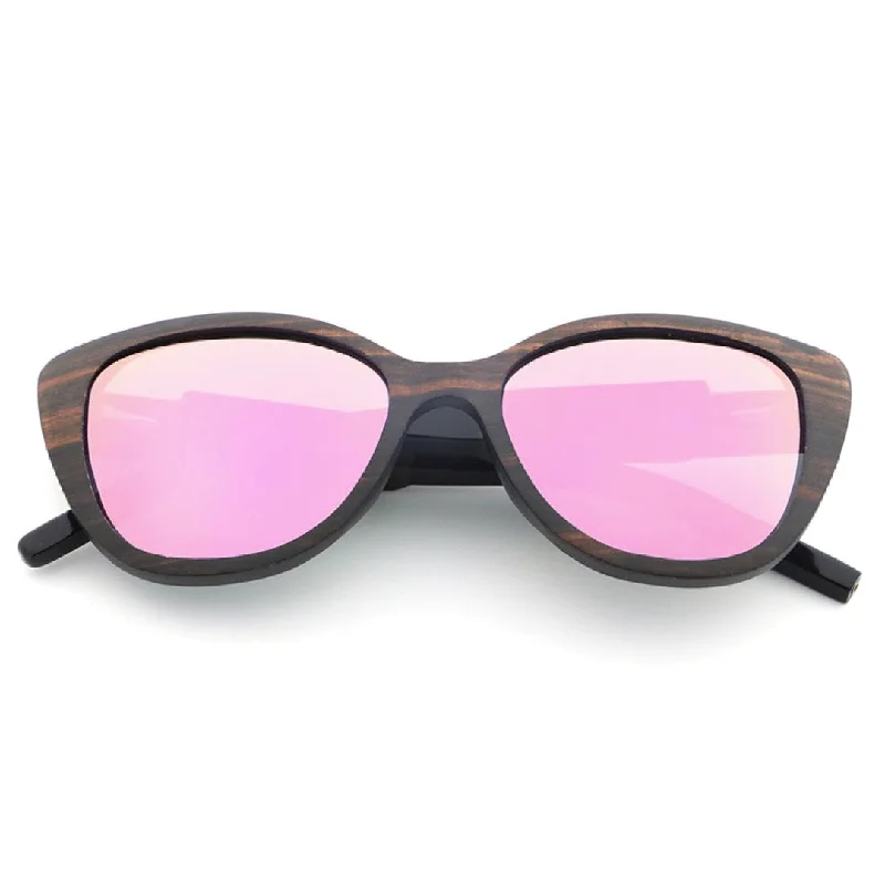 ladies sunglasses snug fit -Smokable Pipe Sunglasses // Pink Cat Eye