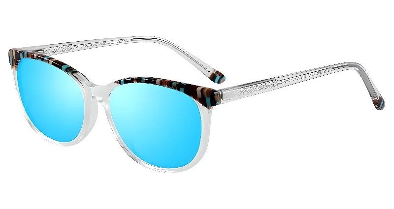 N67 Transparent - Mirror Turquoise lens