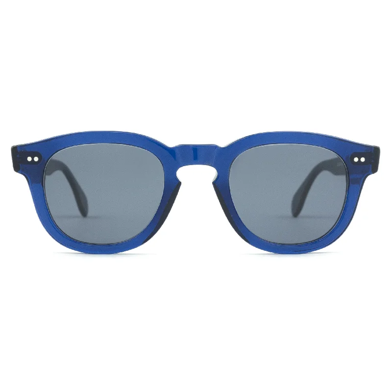 ladies sunglasses slash cost -MAURIA DARK BLUE | Round Square-Frame Sunglasses