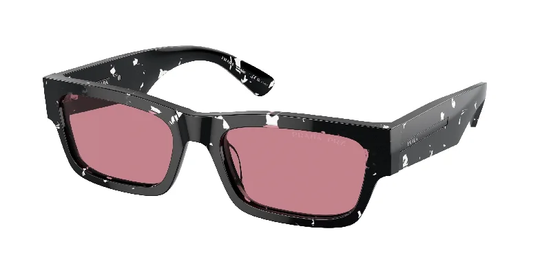 ladies sunglasses lush glow -Prada PRA03SF Rectangle Sunglasses