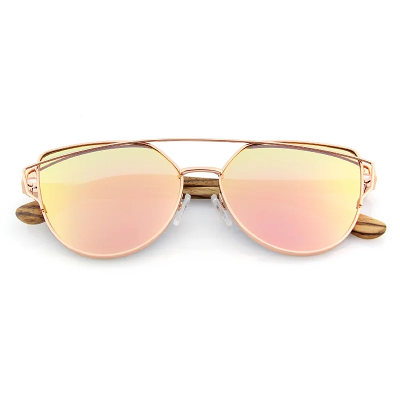 ladies sunglasses bold round frame -Coco // Polarized Pink Cat-Eye Sunglasses