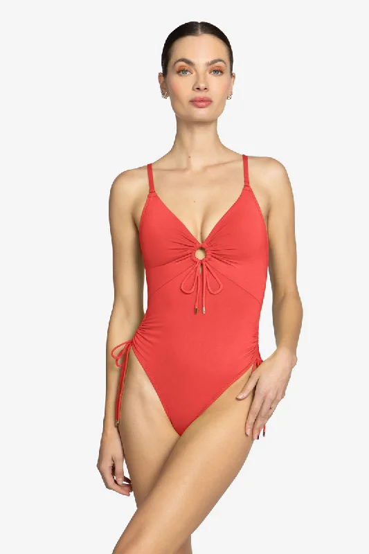 Women’s one-piece swimsuit sun hat glow -AUBREY ONE PIECE KEYHOLE (FINAL SALE)