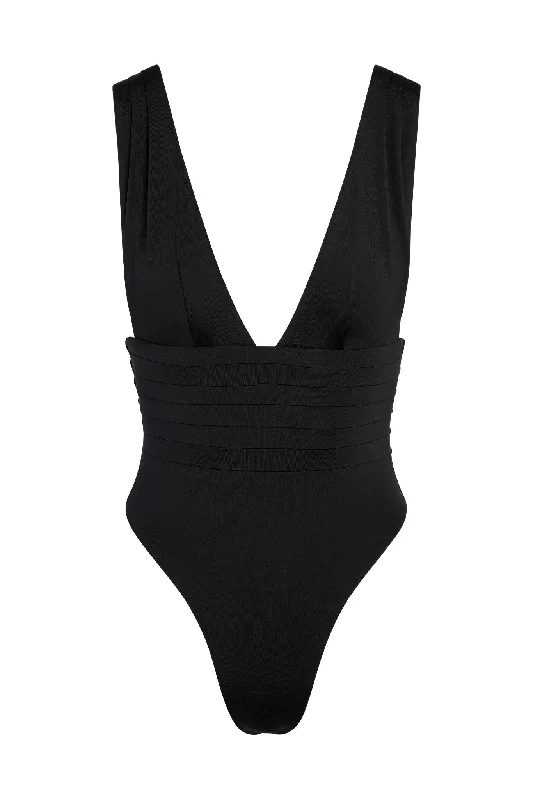 Women’s one-piece swimsuit sage glow -Florence One Piece - Black