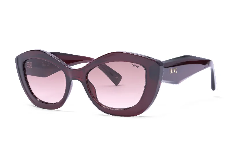 ladies sunglasses five layer -Sable Claret