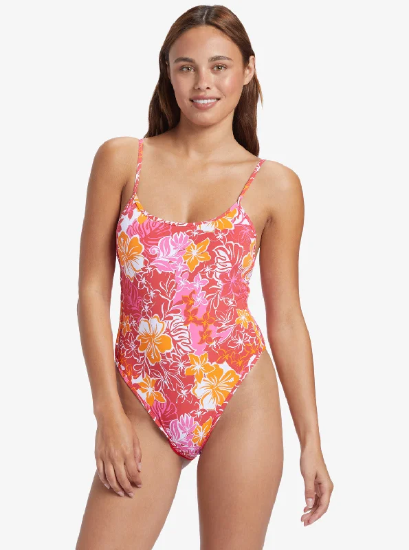 Women’s one-piece swimsuit travel chic -Sea Spray One-Piece Swimsuit - Hilo Hibiscus