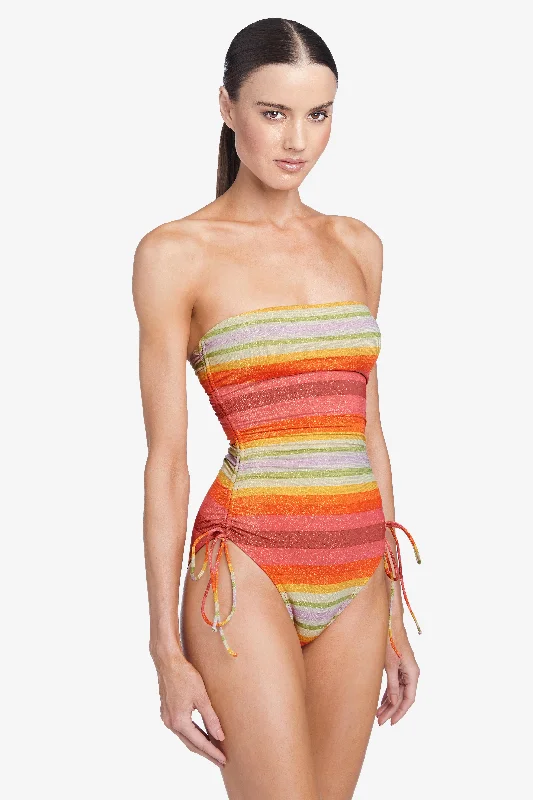 Women’s one-piece swimsuit opaque flair -GRETA BANDEAU ONE PIECE (final sale)