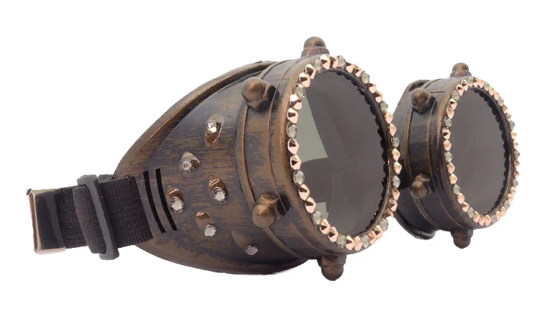 ladies sunglasses splash tint -Bling Steampunk Goggles Diesel, Vintage Style, Burning Man, Rave Eyewear, Wasteland, Steampunk Goggles, Vintage Style, Retro,