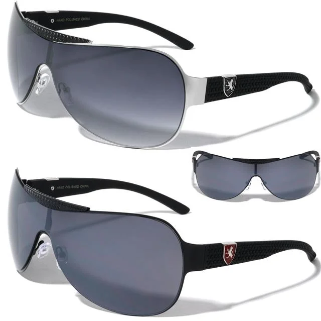 ladies sunglasses slit temples -Khan Oversized Shield Sunglasses for Mens And Women