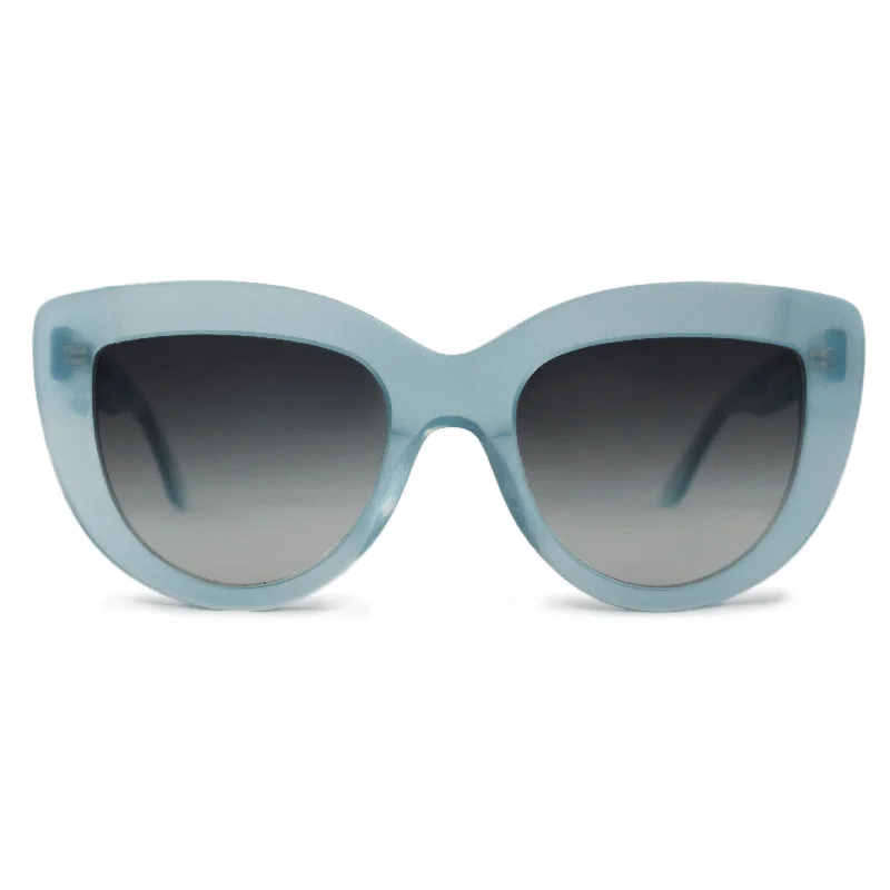 ladies sunglasses curvy shape -ELLA BLUE | Cat-eye sunglasses