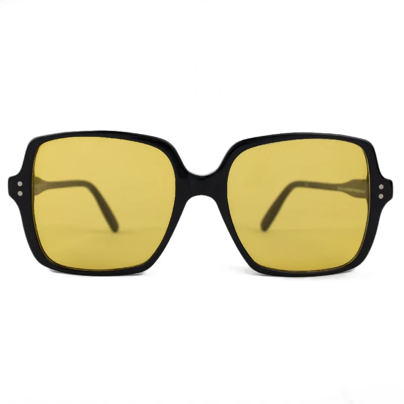 ladies sunglasses duo tint -MICHELA BLACK | Square-frame oversized sunglasses