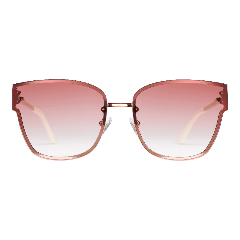 ladies sunglasses stark hues -Grande Steel Pink Gradient