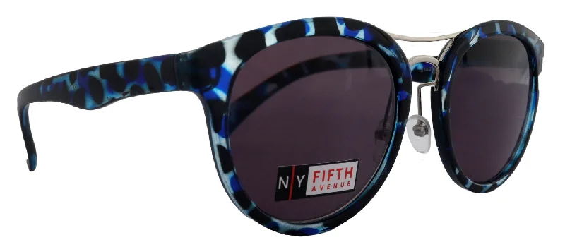 ladies sunglasses slide fit -Valencia, High-End Line Bifocal (Clear On Top) Reading Sunglasses for Women OR Non-Bifocal Readers Sunglasses (Blue Tortoiseshell) NY Fifth Avenue