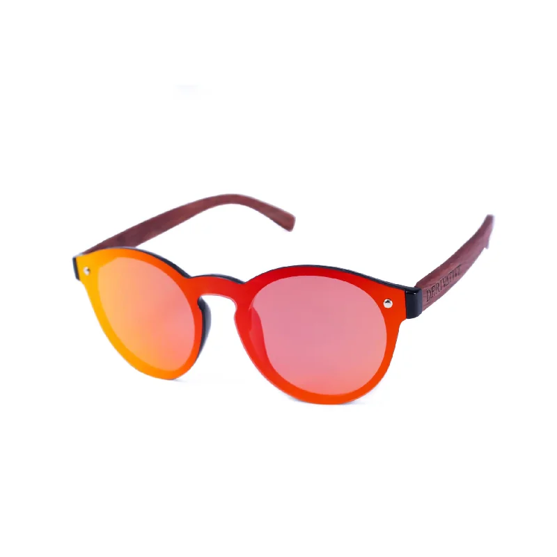 ladies sunglasses fast mail -BeatNick / Polarized Round Red Rimless Infinity Lens Sunglasses